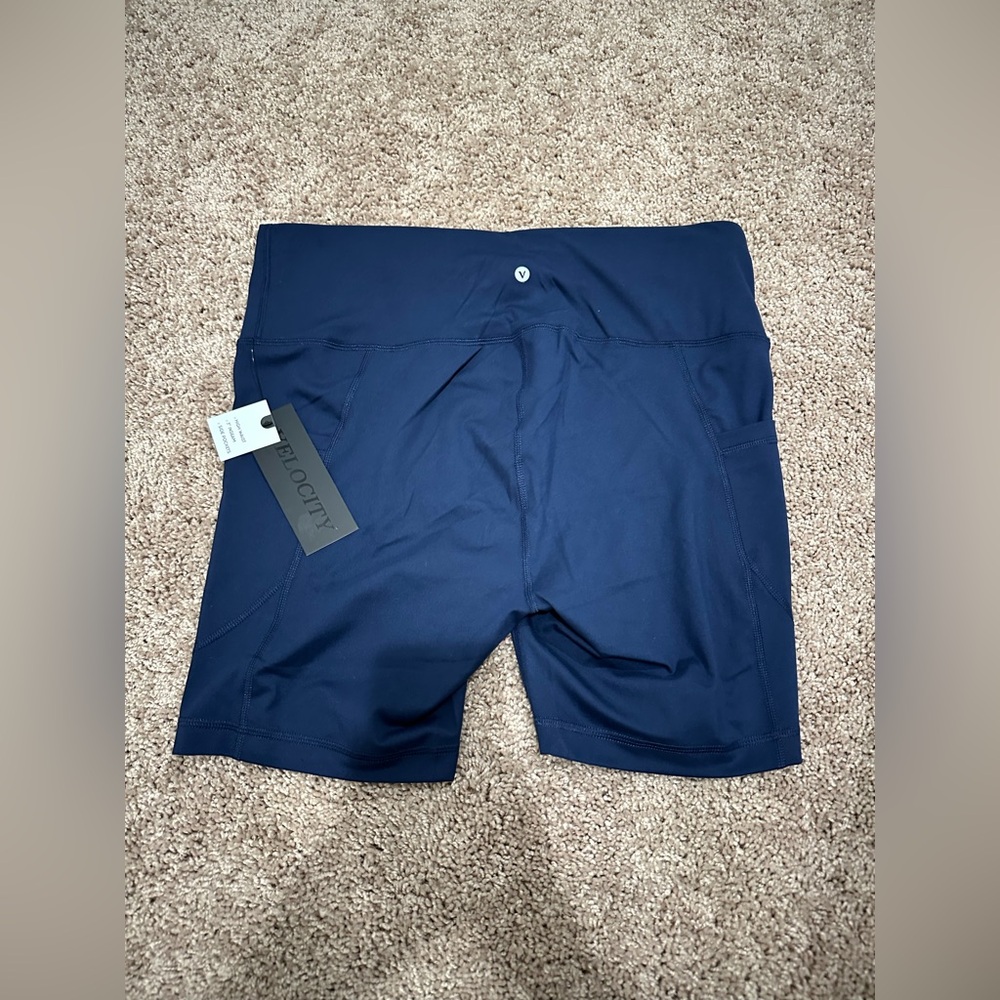 NWT VELOCITY Navy Women's Biker Shorts (SIZE: 2X) - Picture 11 of 13
